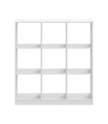 vidaXL Bookcase White 102x32x108 cm Engineered Wood — Size: 102 x 32 x 108 cm