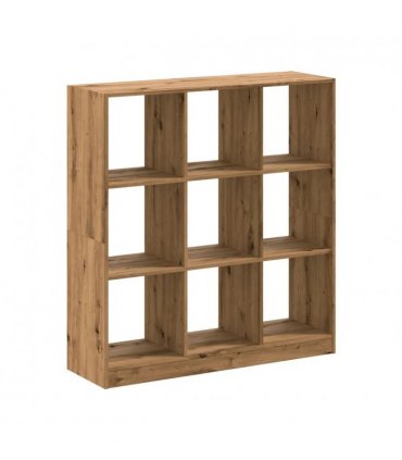 vidaXL Bookcase Artisian Oak 102x32x108 cm Engineered Wood — Colour: artisan oak, Size: 102 x 32 x 108 cm