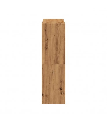 vidaXL Bookcase Artisian Oak 102x32x108 cm Engineered Wood — Colour: artisan oak, Size: 102 x 32 x 108 cm