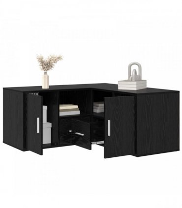 vidaXL Corner Cabinet 2 pcs — Colour: Black oak