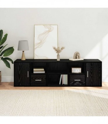 vidaXL Corner Cabinet 2 pcs — Colour: Black oak