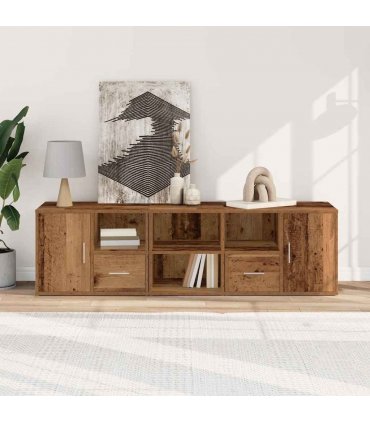 vidaXL Corner Cabinet Old Wood 160x40x45 cm Engineered Wood