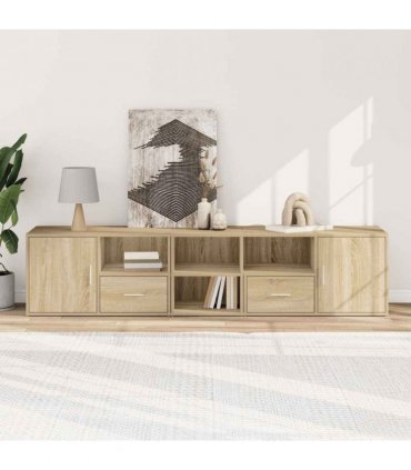 vidaXL Corner Cabinet Sonoma Oak 200x40x45 cm Engineered Wood