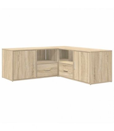 vidaXL Corner Cabinet Sonoma Oak 200x40x45 cm Engineered Wood