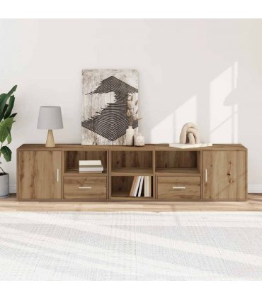 vidaXL Corner Cabinet Artisian Oak 200x40x45 cm Engineered Wood