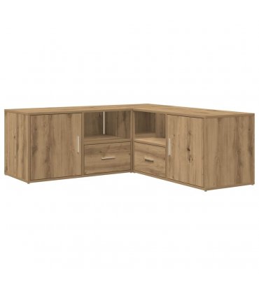 vidaXL Corner Cabinet Artisian Oak 200x40x45 cm Engineered Wood