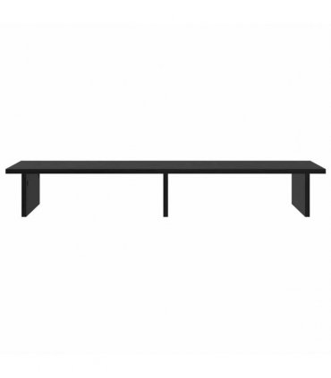 vidaXL Monitor Stand Black Oak 100 x 27 x 15 cm Engineered Wood