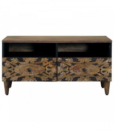 vidaXL Coffee Table with Drawer Brown 80 x 54 x 40 cm Solid Mango Wood — V0672157247