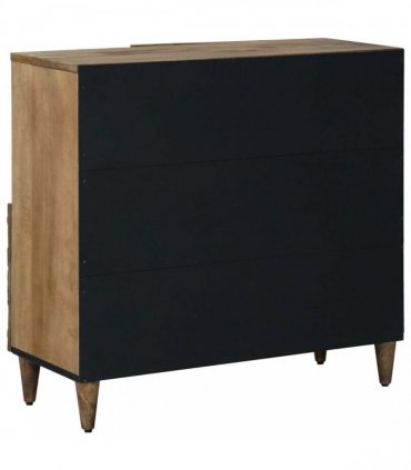 vidaXL Sideboard with Storage Brown 80 x 33.5 x 75 cm Solid Mango Wood