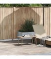 vidaXL Garden Coffee Table Rectangular Beige 80x40x37 cm Poly Rattan — Size: 80 x 40 x 37 cm