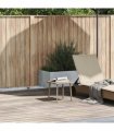 vidaXL Garden Coffee Table Rectangular Beige 40x40x37 cm Poly Rattan — Size: 40 x 40 x 37 cm