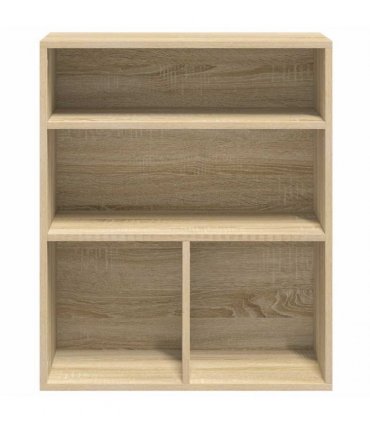vidaXL Book Cabinet Sonoma Oak 60x30x71.5 cm Engineered Wood — Size: 60 x 30 x 71.5 cm