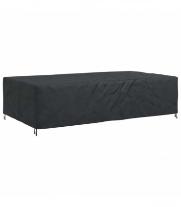 vidaXL Furniture Cover Plain Black 305 x 190 x 85 cm 420D
