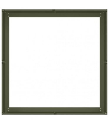 vidaXL Planter Olive Green 80x80x30 cm Steel — Size: 80 x 80 x 30 cm