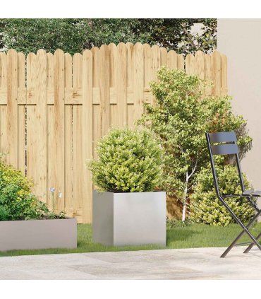 vidaXL Planter 40x40x40 cm Stainless Steel — Size: 40 x 40 x 40 cm