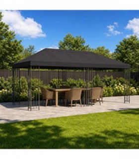 vidaXL 6 x 3 m Anthracite Polyester and Steel 190