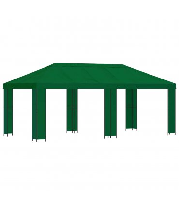 vidaXL Garden Gazebo 6 x 3 m Green Polyester and Steel 190