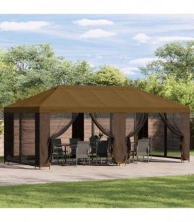 vidaXL 6 x 3 m Taupe Polyester and Steel 190 — V0672157716