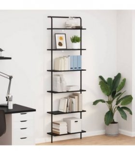 vidaXL Bookshelf Black Oak 60 x 24 x 203 cm Engineered wood