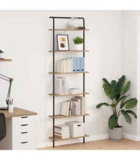 vidaXL Bookshelf Artisan Oak 60 x 24 x 203 cm Engineered wood