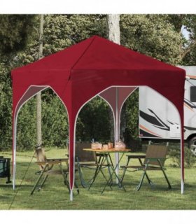 vidaXL Pop-up Party Tent 194 x 194 x 245 cm Burgundy — Model: without sidewall