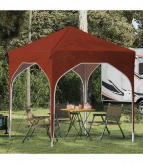 vidaXL Pop-up Party Tent 194 x 194 x 245 cm Terracotta — Model: without sidewall