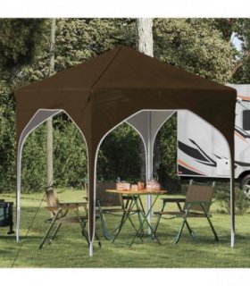 vidaXL Pop-up Party Tent 194 x 194 x 245 cm Taupe — Model: without sidewall