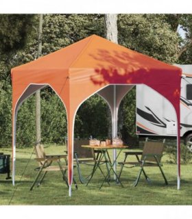 vidaXL Pop-up Party Tent 194 x 194 x 245 cm Orange — Model: without sidewall