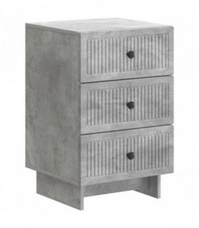 vidaXL Bedside Cabinet Concrete Grey 43 x 41 x 66.5 cm Engineered Wood — V0672158067
