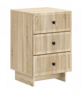 vidaXL Bedside Cabinet Sonoma Oak 43 x 41 x 66.5 cm Engineered Wood — V0672158068