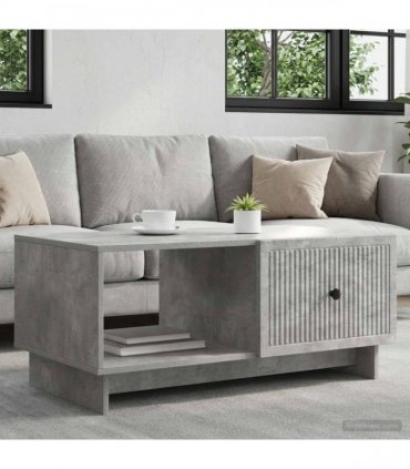 vidaXL Coffee Table Concrete Grey 90 x 50 x 40 cm Engineered Wood — V0672158091