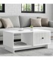 vidaXL Coffee Table High Gloss White 90 x 50 x 40 cm Engineered Wood — V0672158094
