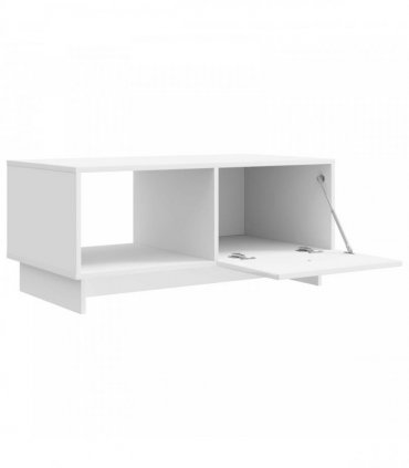 vidaXL Coffee Table High Gloss White 90 x 50 x 40 cm Engineered Wood — V0672158094