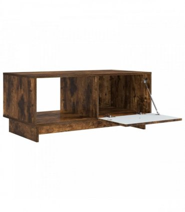 vidaXL Coffee Table Smoked Oak 90 x 50 x 40 cm Engineered Wood — V0672158096