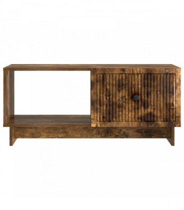 vidaXL Coffee Table Smoked Oak 90 x 50 x 40 cm Engineered Wood — V0672158096