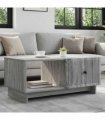 vidaXL Coffee Table Grey Sonoma 90 x 50 x 40 cm Engineered Wood — V0672158097