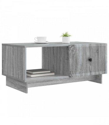 vidaXL Coffee Table Grey Sonoma 90 x 50 x 40 cm Engineered Wood — V0672158097