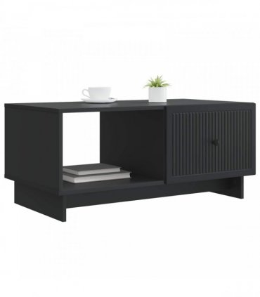 vidaXL Coffee Table Black 90 x 50 x 40 cm Engineered Wood — V0672158098