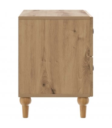 vidaXL Bedside Cabinet Artisan Oak 62 x 34.5 x 48 cm Engineered Wood
