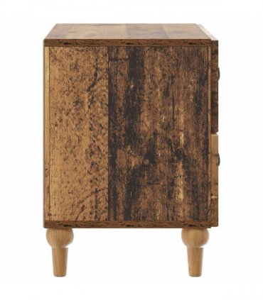 vidaXL Bedside Cabinet Old Wood 62 x 34.5 x 48 cm Engineered Wood