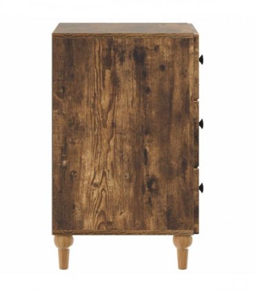 vidaXL Bedside Cabinet Smoked Oak 43x 41 x 66.5 cm Engineered Wood