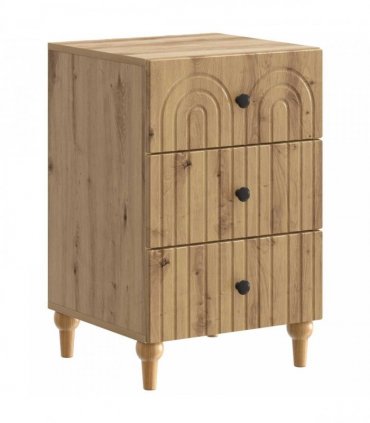 vidaXL Bedside Cabinet Artisan Oak 43x 41 x 66.5 cm Engineered Wood