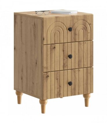 vidaXL Bedside Cabinet Artisan Oak 43x 41 x 66.5 cm Engineered Wood