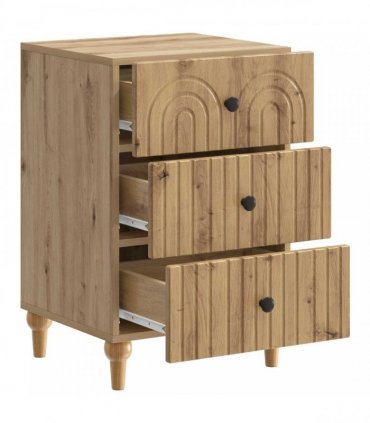 vidaXL Bedside Cabinet Artisan Oak 43x 41 x 66.5 cm Engineered Wood