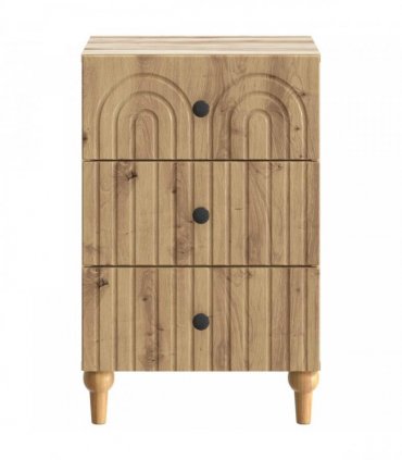 vidaXL Bedside Cabinet Artisan Oak 43x 41 x 66.5 cm Engineered Wood