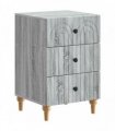 vidaXL Bedside Cabinet Grey Sonoma 43x 41 x 66.5 cm Engineered Wood