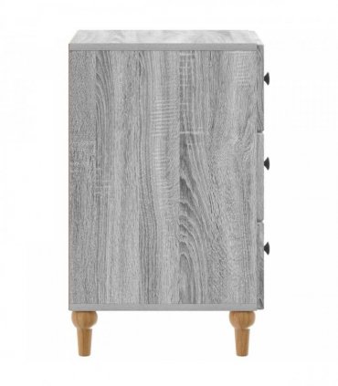 vidaXL Bedside Cabinet Grey Sonoma 43x 41 x 66.5 cm Engineered Wood