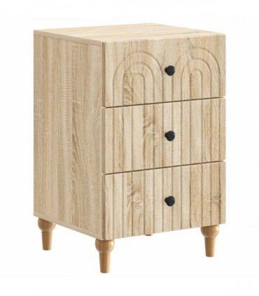 vidaXL Bedside Cabinet Sonoma Oak 43x 41 x 66.5 cm Engineered Wood