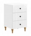 vidaXL Bedside Cabinet with Drawer High Gloss White 43x 41 x 66.5 cm