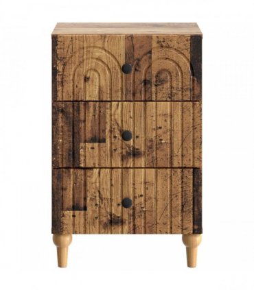 vidaXL Bedside Cabinet Old Wood 43x 41 x 66.5 cm Engineered Wood